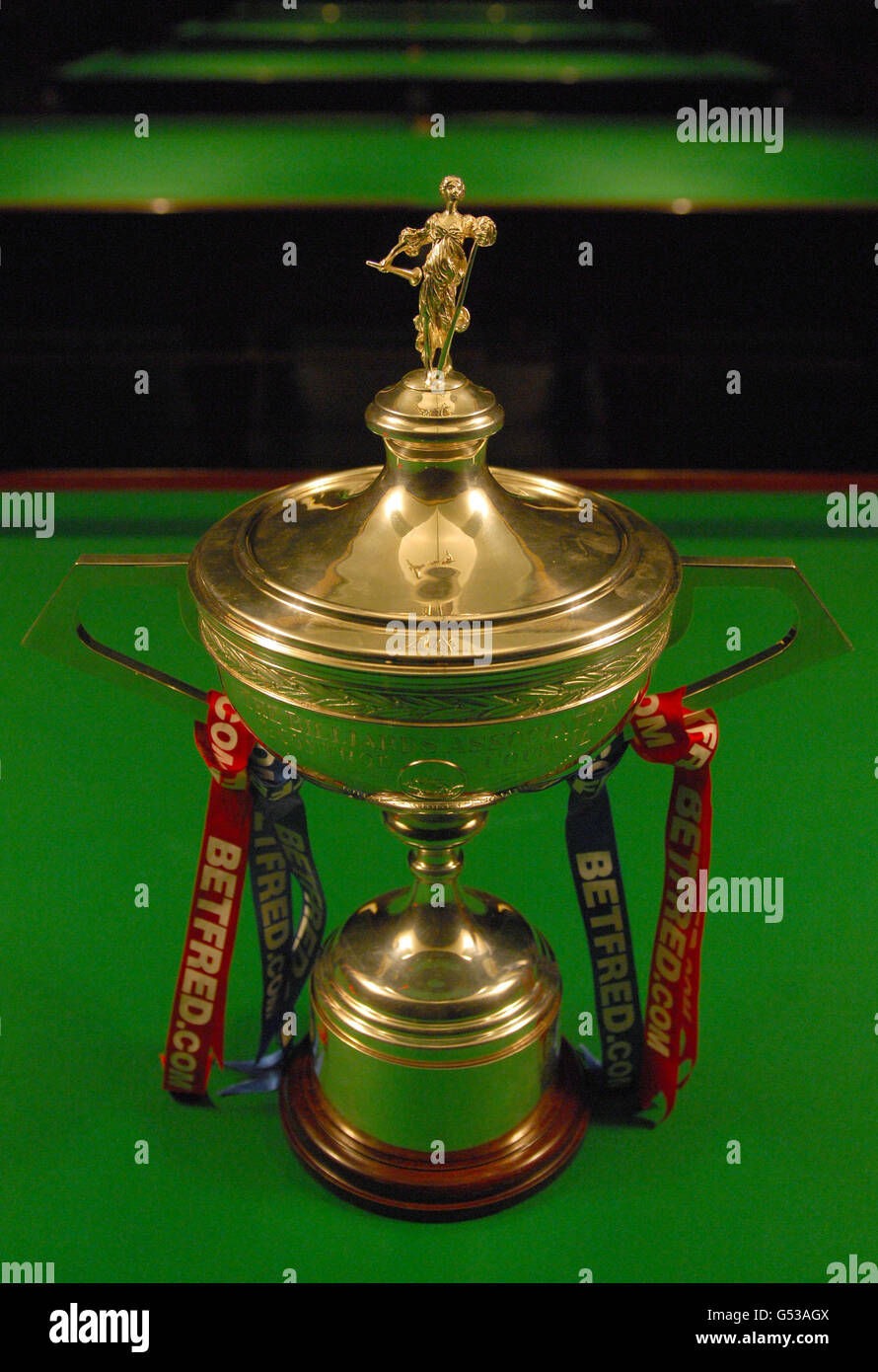 World snooker championships trophy hi-res stock photography and images