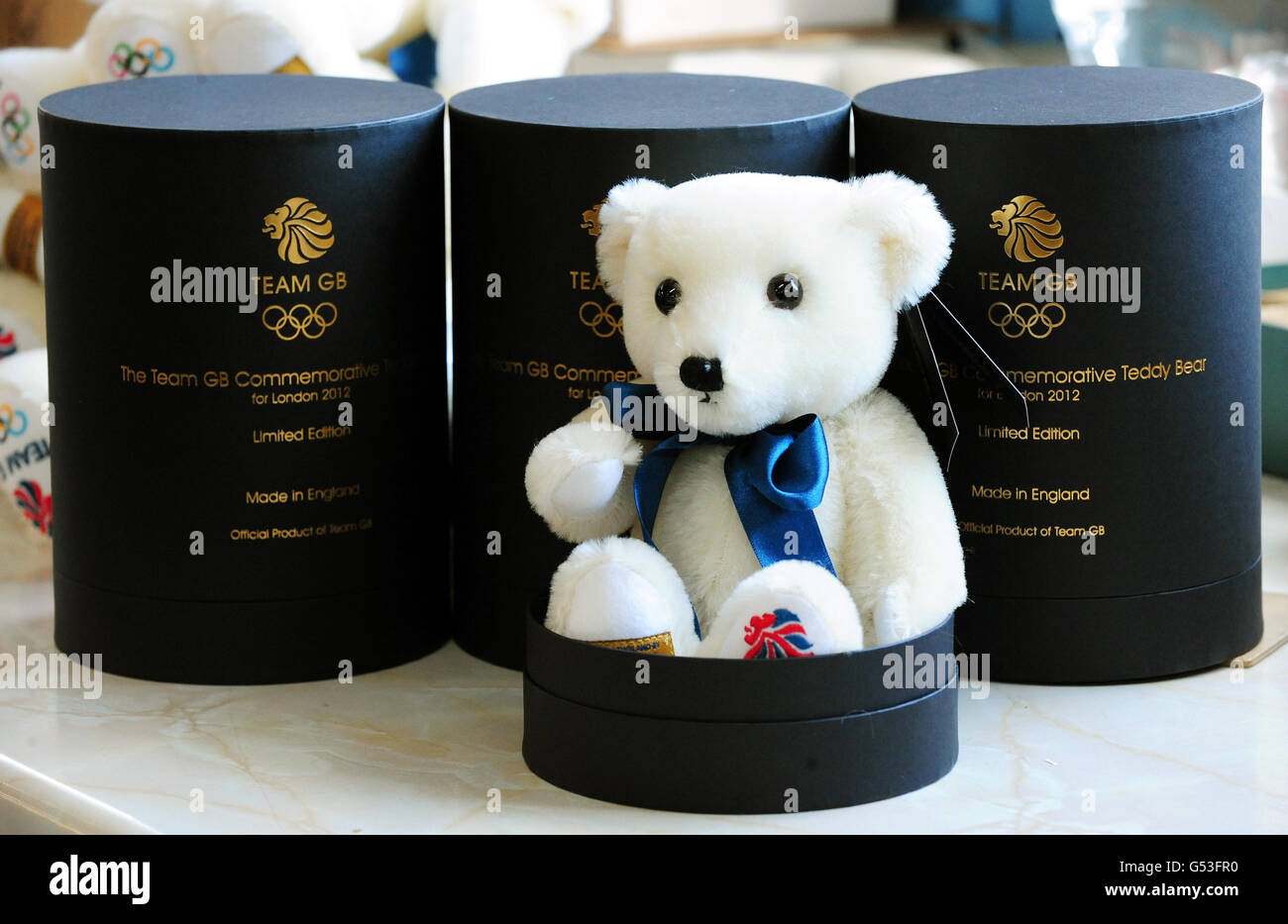 The official team gb commemorative teddy bear hi-res stock photography