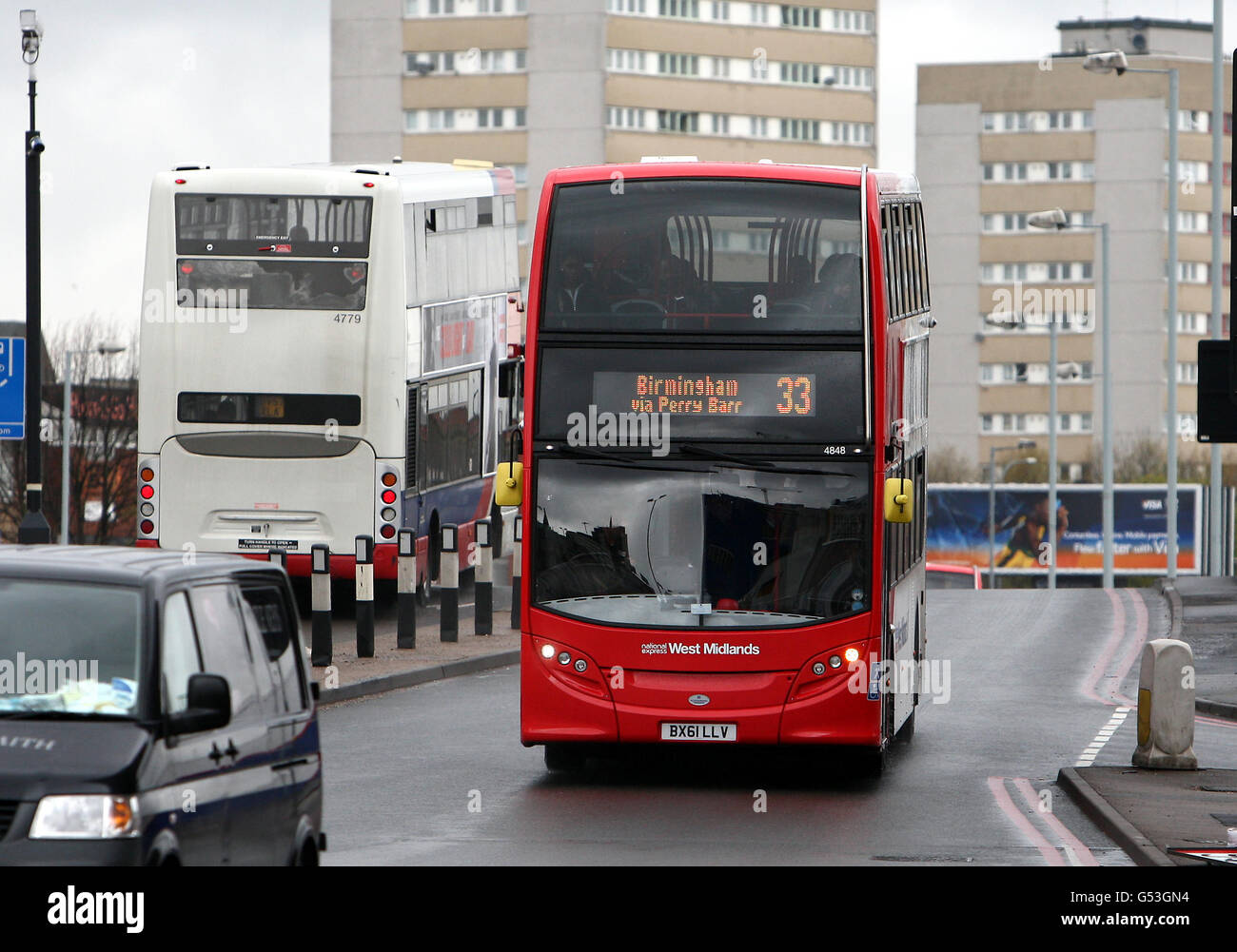 National express west midlands double decker bus in stafford hires