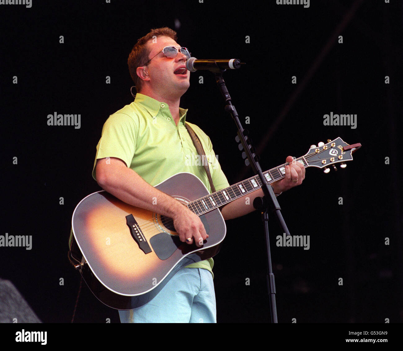 Steve Page Of The Canadian Band Barenaked Ladies Performing On Stage At The V2000 Music Festival