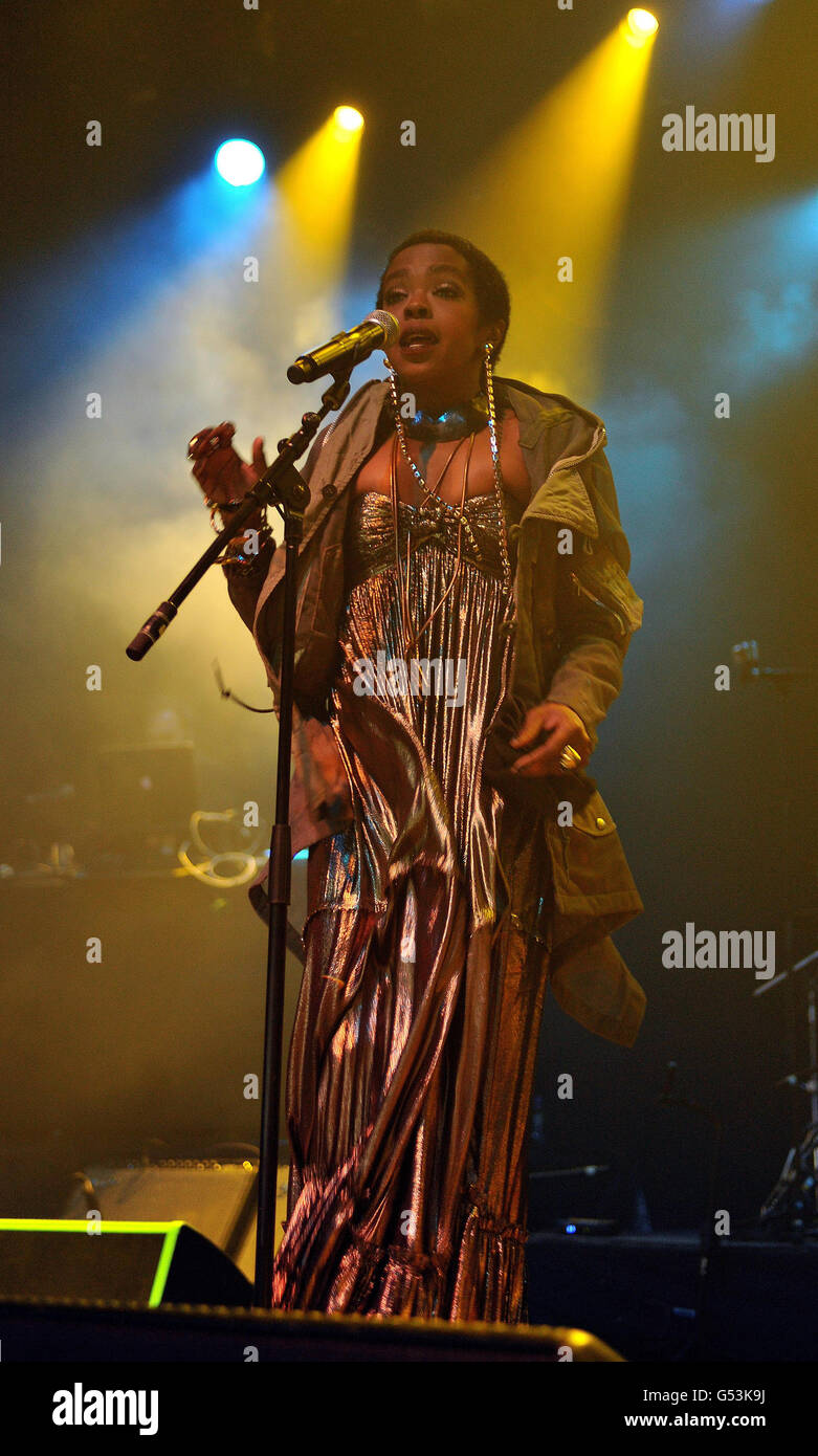 Lauryn Hill performs in concert at the O2 Arena, London Stock Photo Alamy