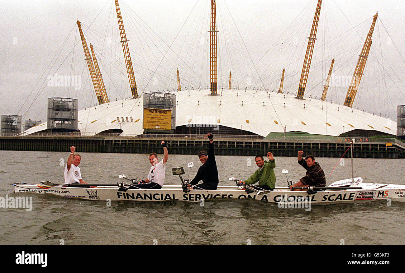 Sport rowing charity arms raised waving hires stock photography and