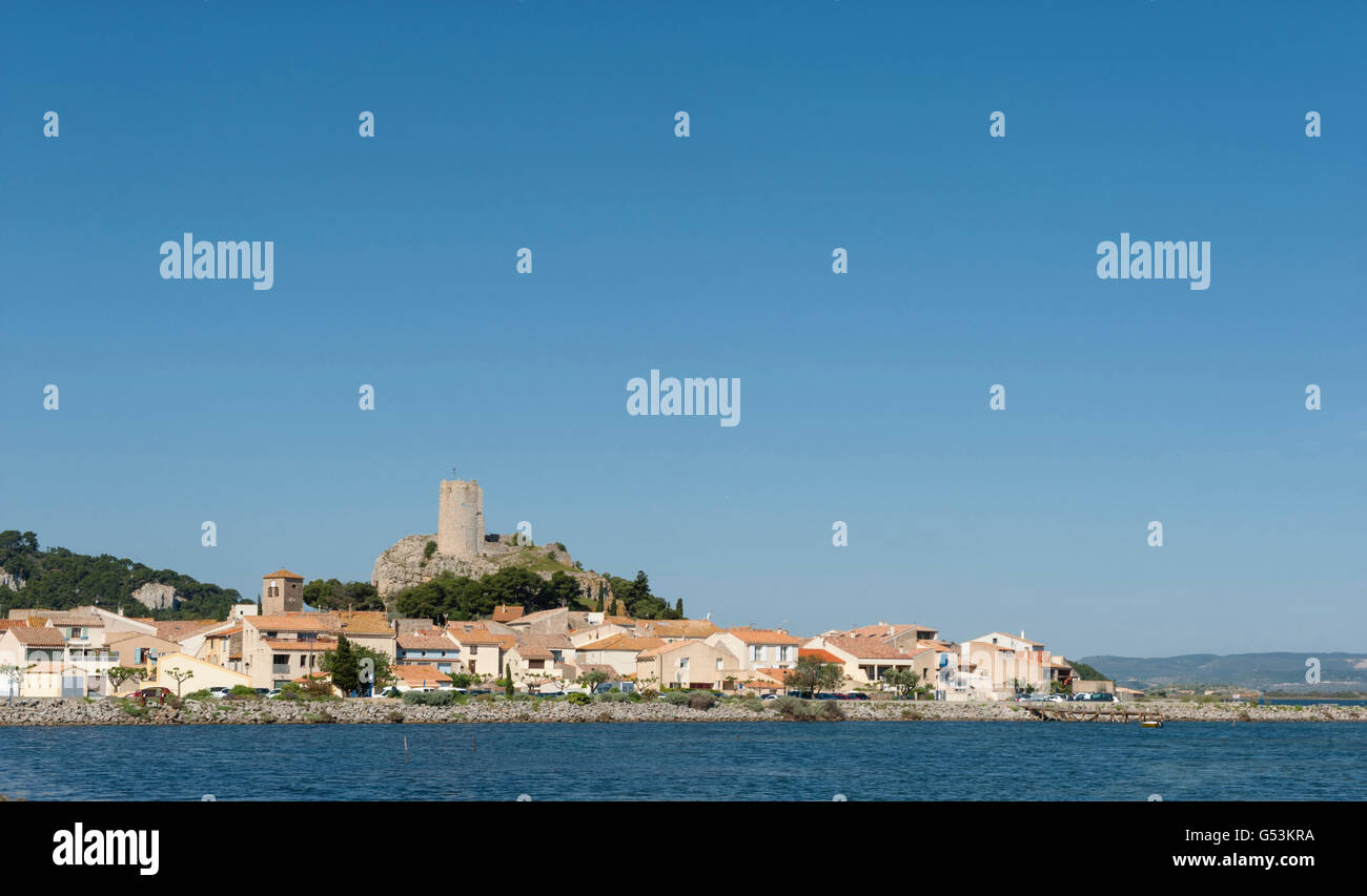The popular seaside resort of Gruissan in southern France is a traditional Mediterranean port Stock Photo