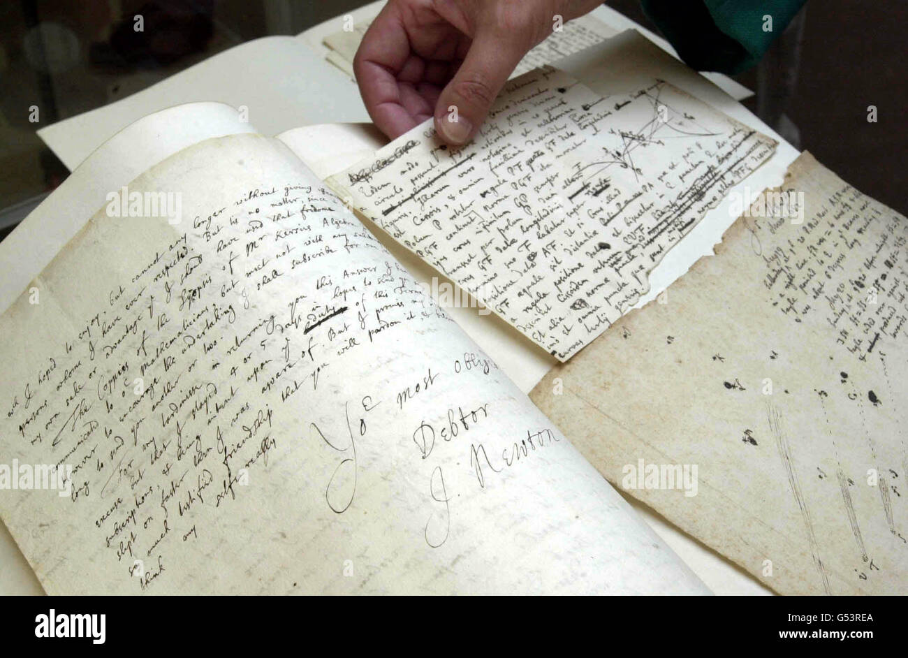 The papers of sir isaac newton hi-res stock photography and images - Alamy