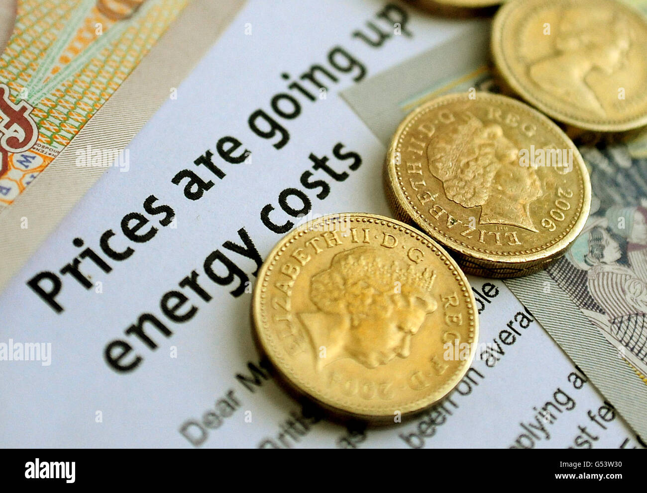 Energy costs stock Stock Photo Alamy