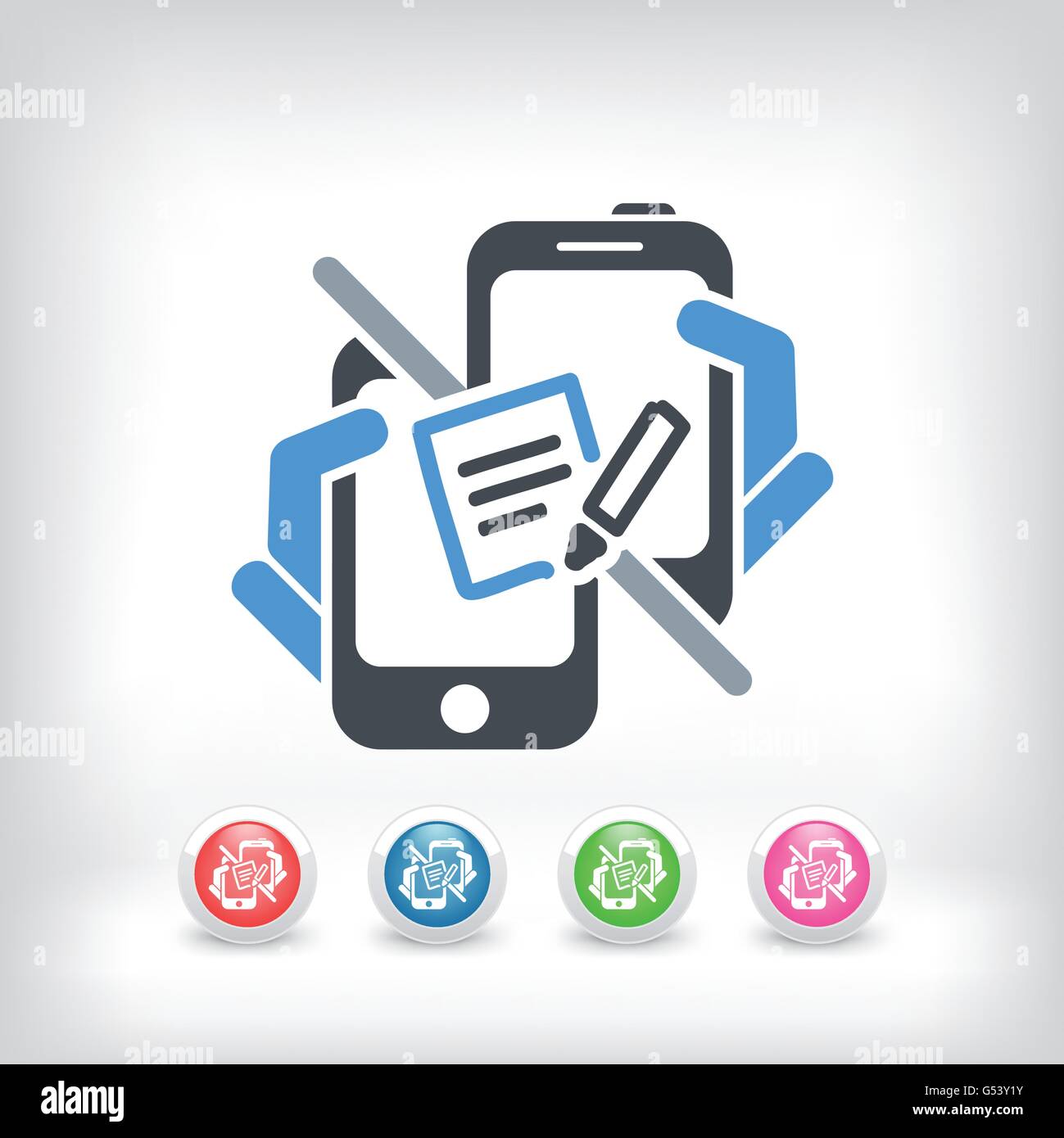 Notepad web communication Stock Vector Image & Art - Alamy