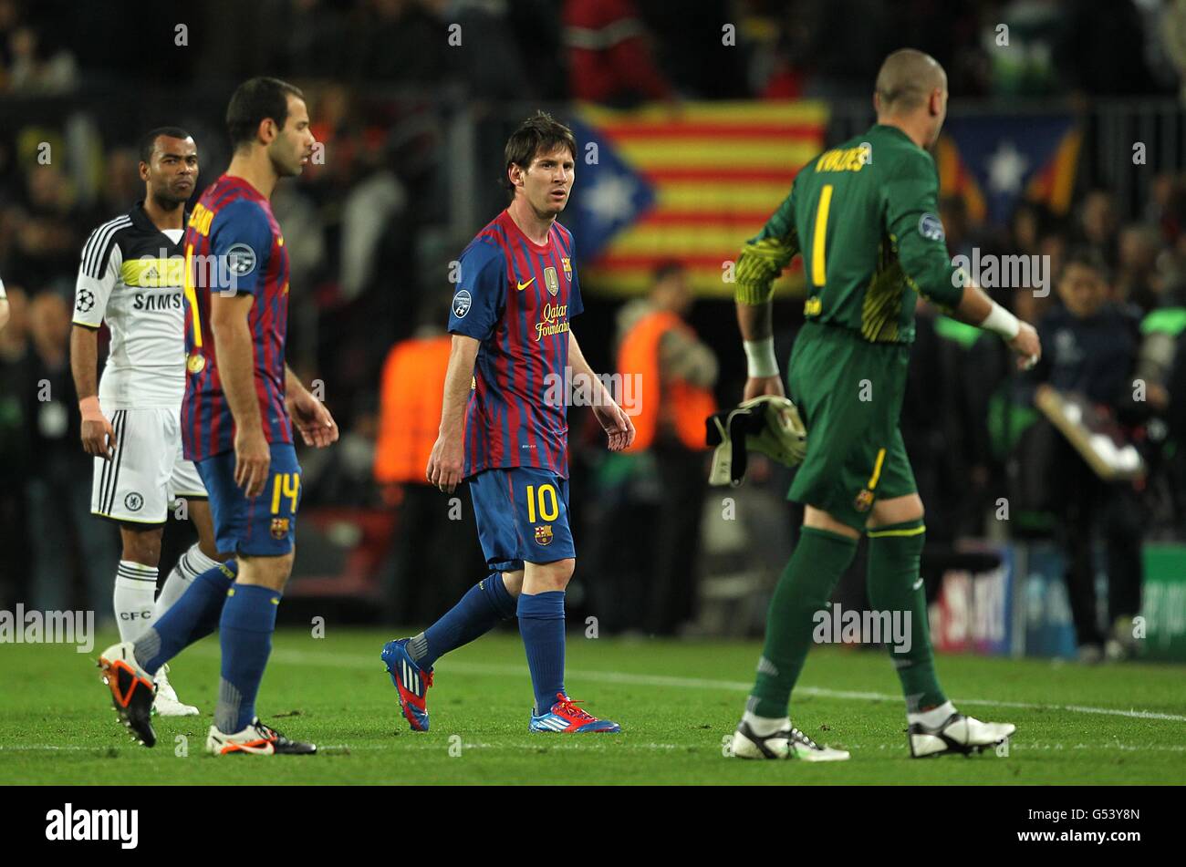 Soccer - UEFA Champions League - Semi Final - Second Leg - Barcelona v Chelsea - Camp Nou Stadium Stock Photo