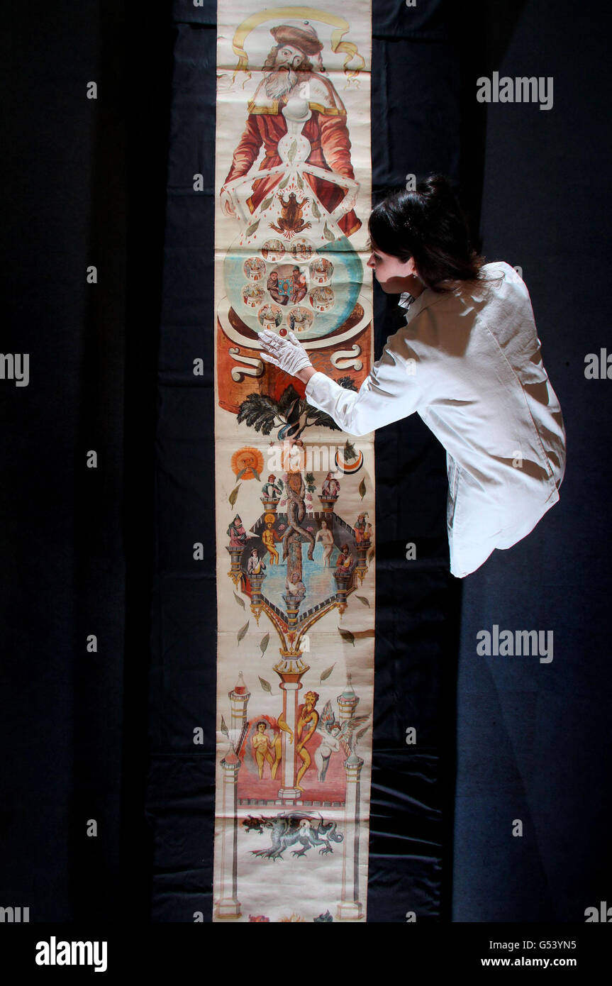 Illustrated guide to alchemy exhibition hi-res stock photography and ...