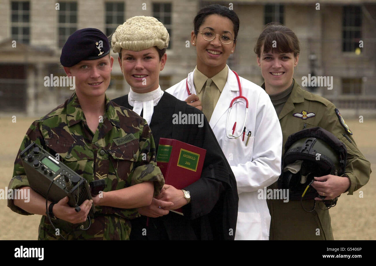Military barrister doctor pilot advertisement hi-res stock 