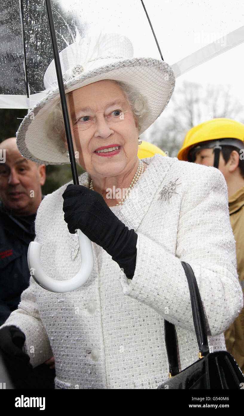 Royal visit to Wales - Day One Stock Photo