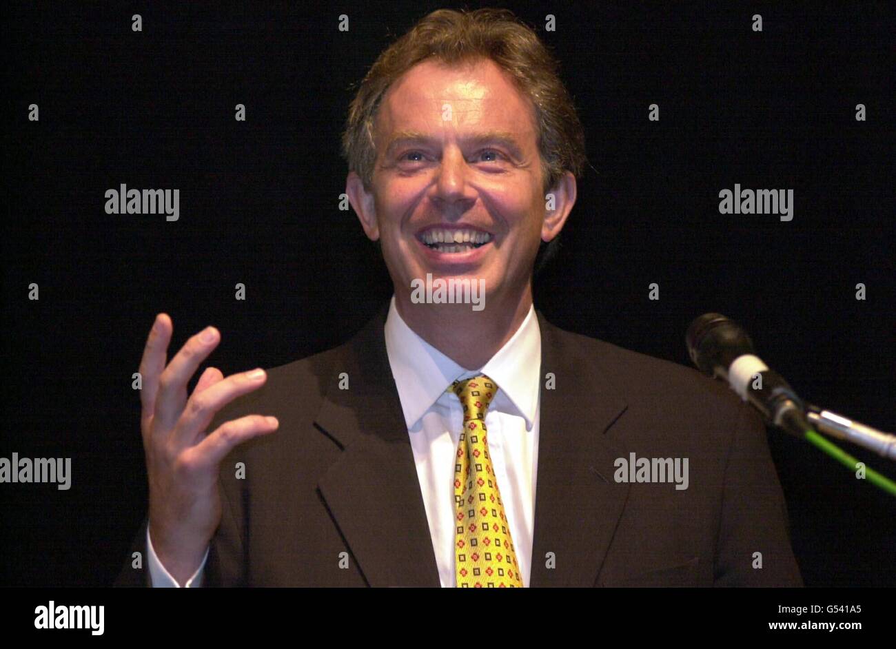 Tony Blair Hull City Hall Stock Photo Alamy