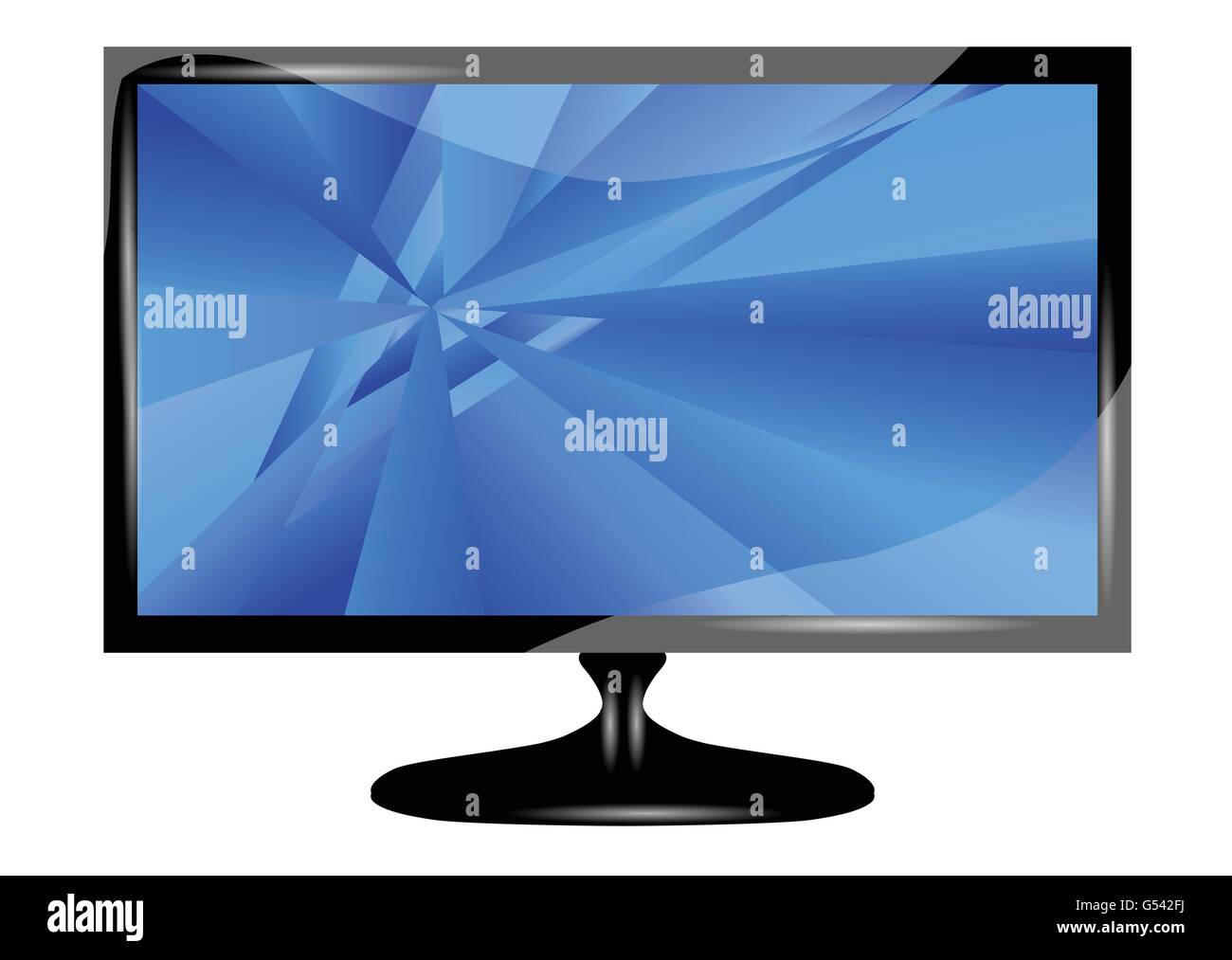 tv screen isolated on a white background Stock Vector Image & Art - Alamy