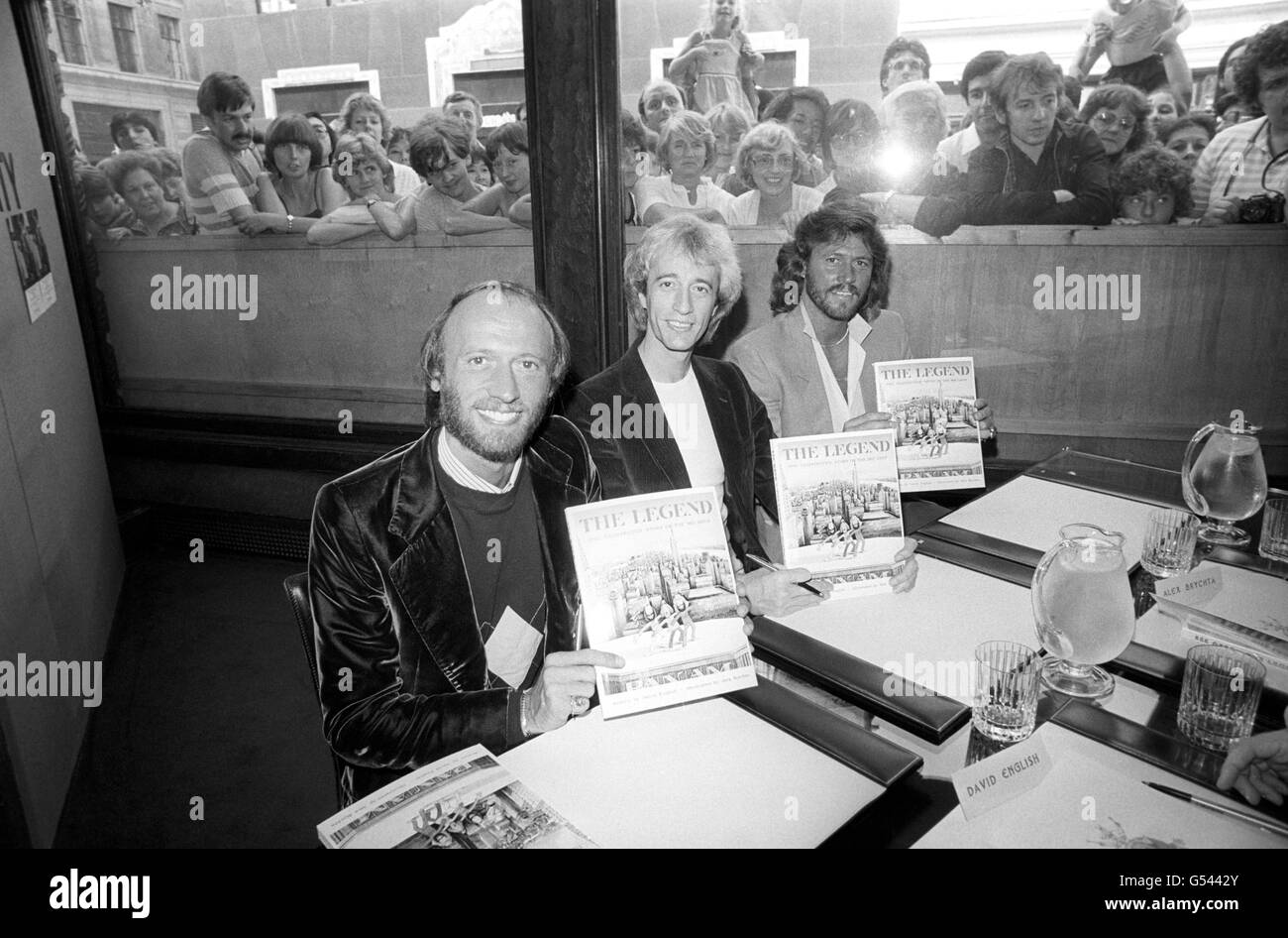Music - The Bees Gees Book Signing - Liberty, London Stock Photo