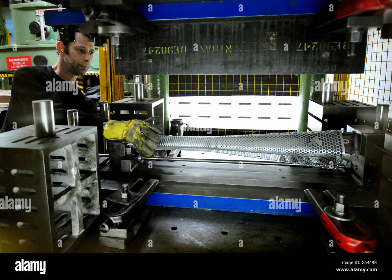 A torch being made during the production of the Olympic torches at Coventry, ahead of the start