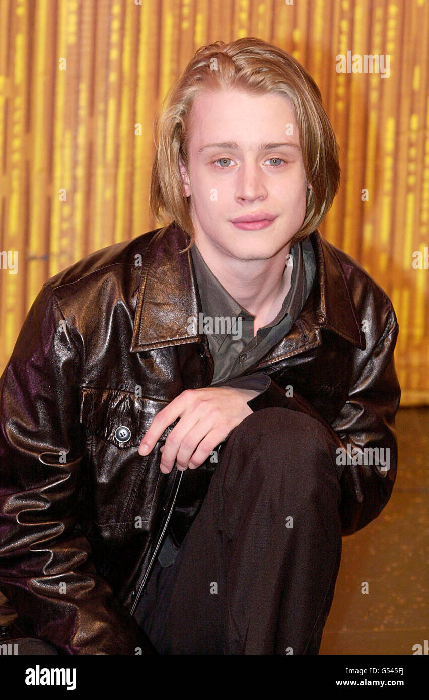 26TH AUGUST: On this day in 1980 Macaulay Culkin was born. American actor Macaulay Culkin, who starred in the film Home Alone, at the Vaudeville Theatre in London. Culkin makes his West End debut in a new play by Richard Nelson, entitled Madam Melville. He plays Carl, a young American in Paris in 1966. *... who is seduced by the title character played by Irene Jacobs. The play has its world premiere on October 18 2000. Stock Photo
