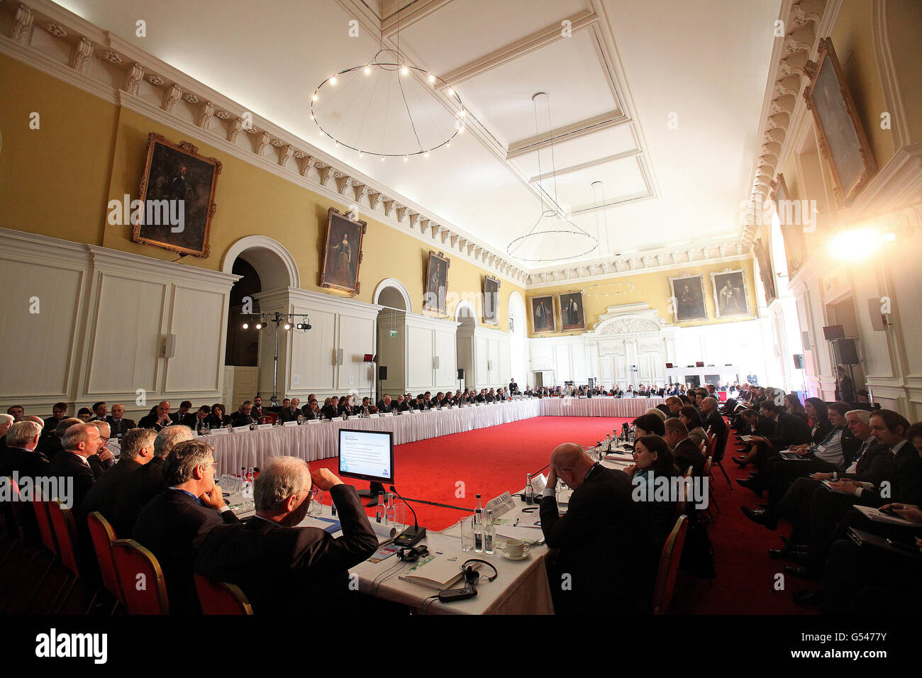 General view of the conference on peace-building using Northern Ireland as a case study to mark Ireland's chairmanship of the Organisation for Security and Co-operation in Europe at the Royal Hospital Kilmainham, Dublin. Stock Photo