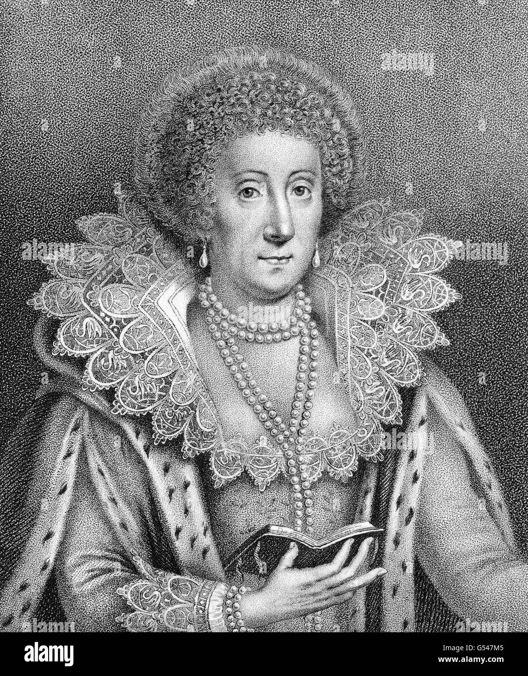 Mary Herbert, Countess of Pembroke, née Sidney, 1561-1621, an English author and poet Stock Photo