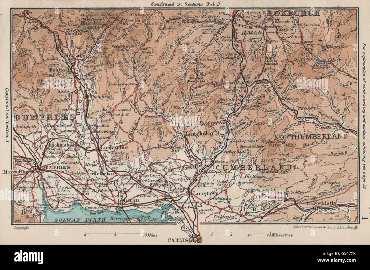 Map of dumfries and galloway hi-res stock photography and images - Alamy