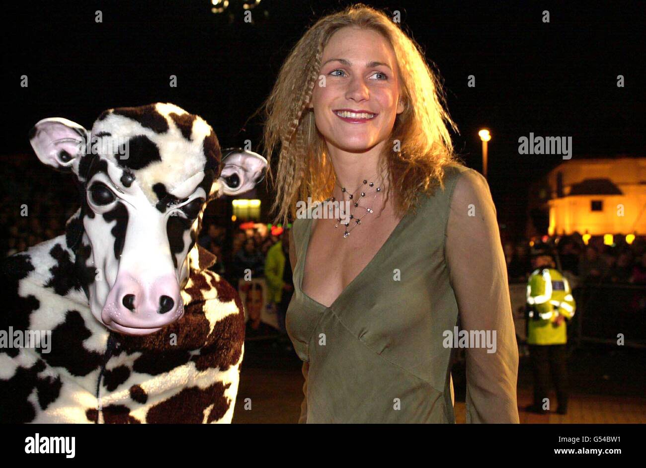 Former Big Brother contestant Sada Walkington arriving at the film premiere of 'Me, Myself and Irene' at the Apollo Cinema in Rhyl, north Wales. Stock Photo