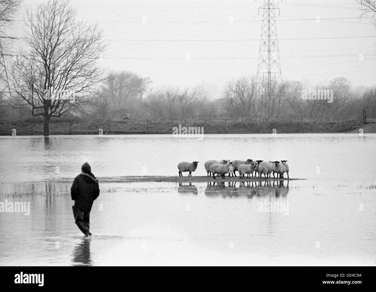 Weather Heavy Rain & Floods Gloucestershire Stock Photo Alamy