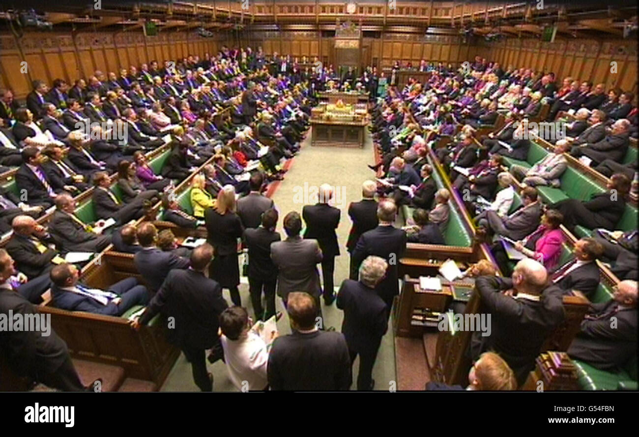 Mps Debate The Queen S Speech In The House Of Commons London Stock