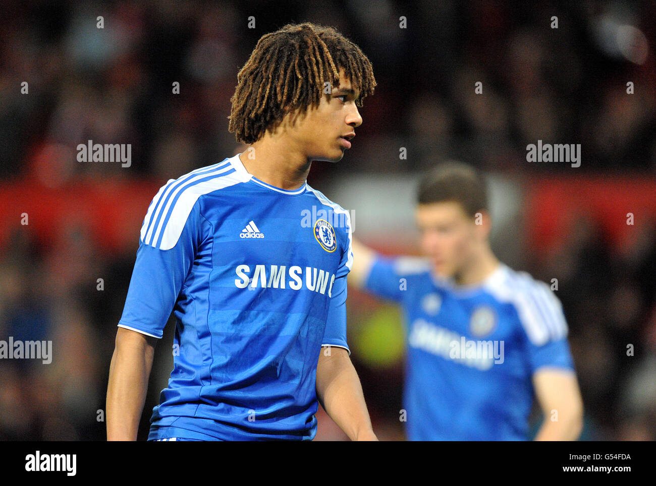 Soccer - FA Youth Cup - Semi Final - First Leg - Manchester United v Chelsea - Old Trafford. Nathan Ake, Chelsea Stock Photo