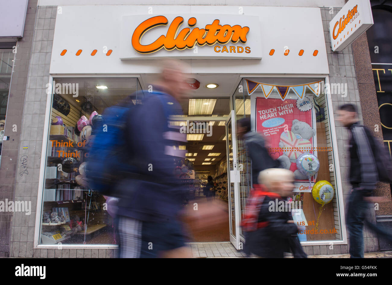 Clinton Cards to go into administration Stock Photo