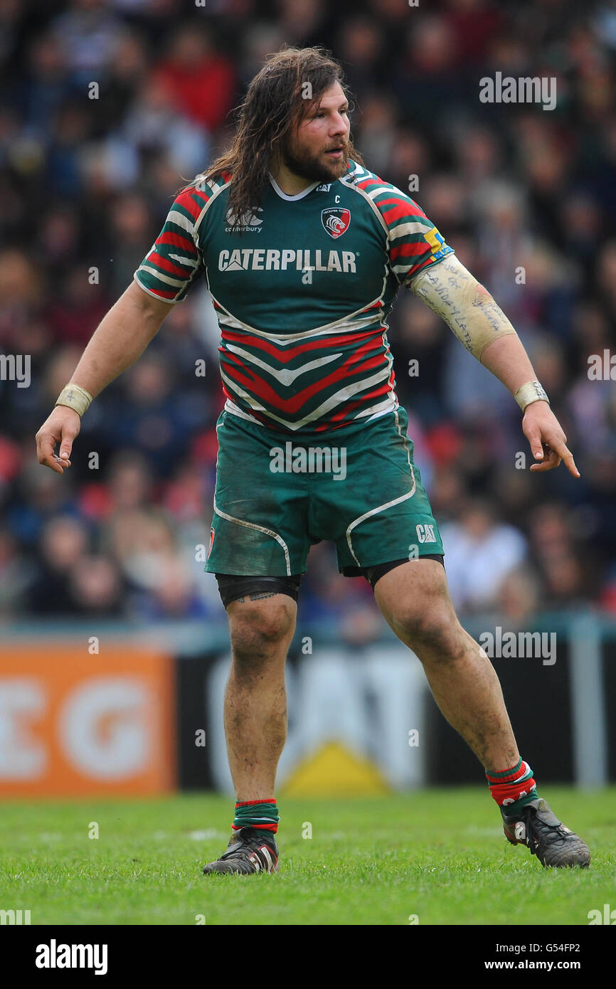 Rugby Union - Aviva Premiership - Leicester Tigers v Bath Rugby - Welford Road. Martin Castrogiovanni, Leicester Tigers Stock Photo