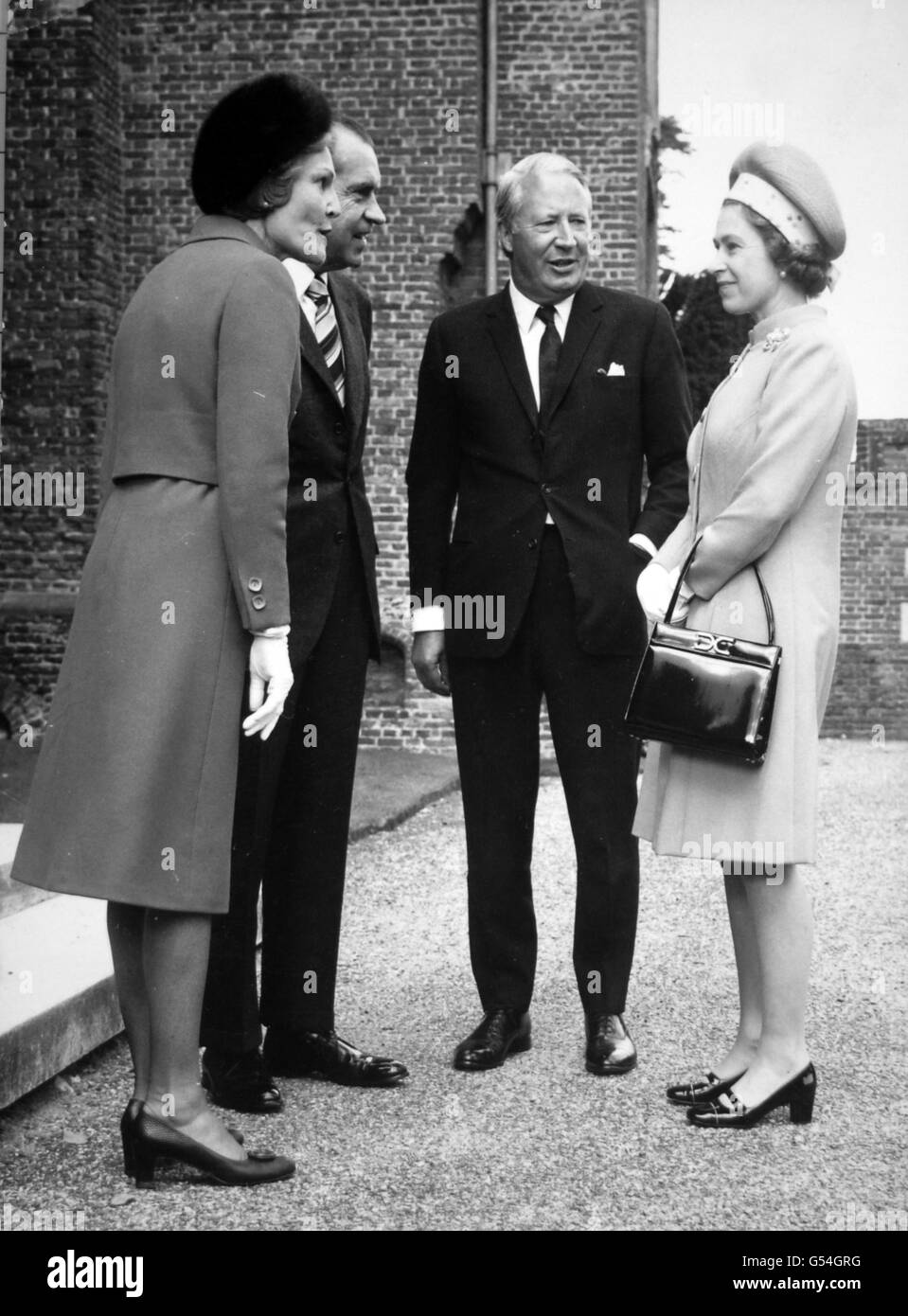 Politics - President Richard Nixon Visit - Chequers Stock Photo