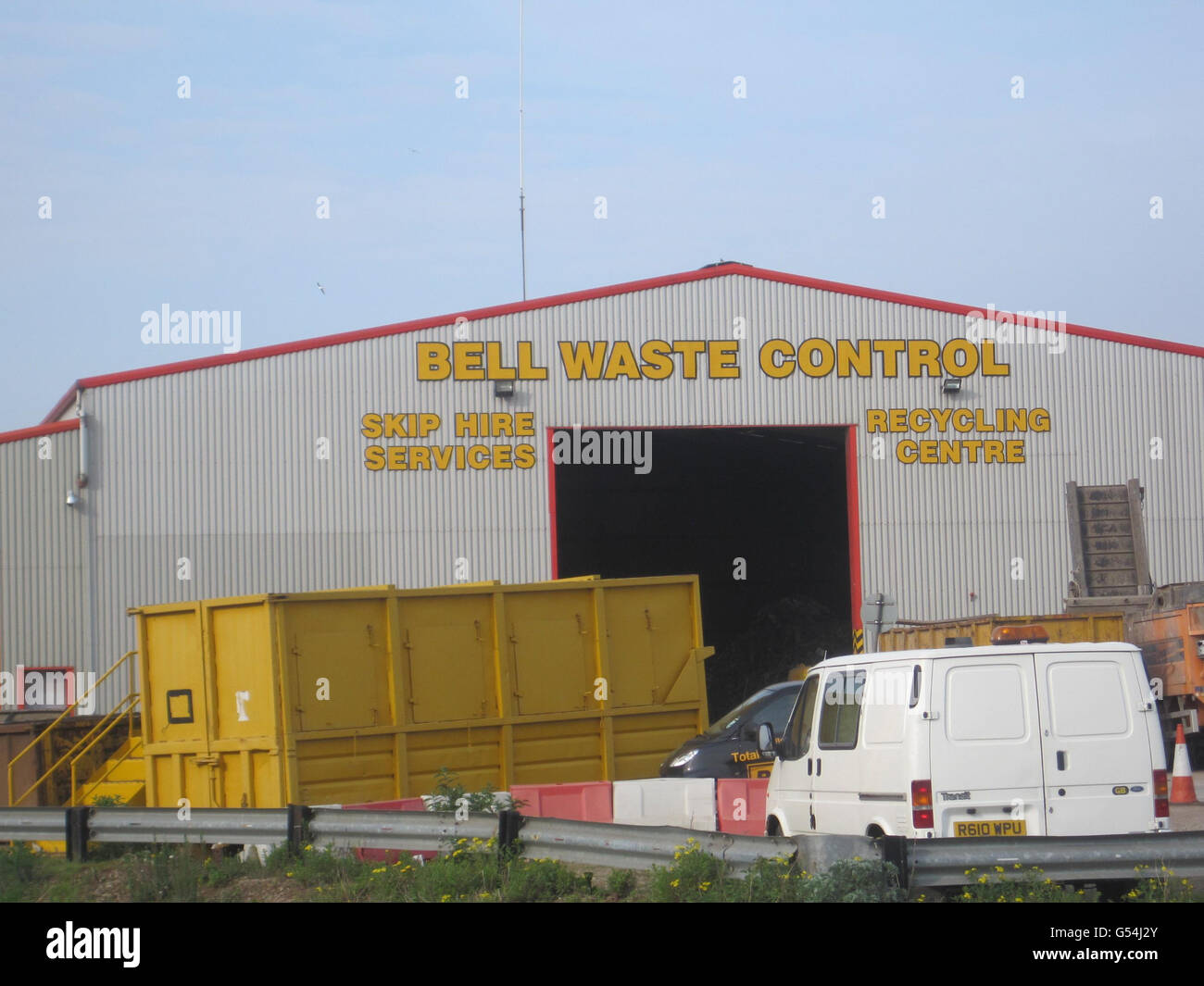 A general view of Bell Waste Control site in Scunthorpe, where the body of a baby was found today in waste being sorted at the recycling plant. Stock Photo
