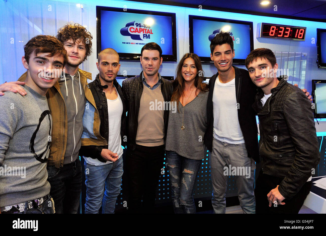 The Wanted at Capital Radio - London Stock Photo - Alamy