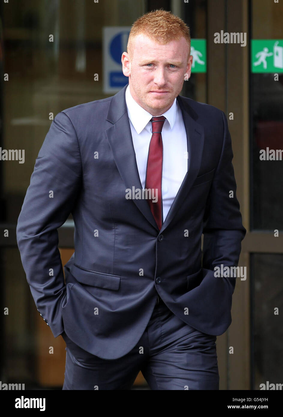 Ross Monahan leaves Glasgow High Court where he has been cleared of