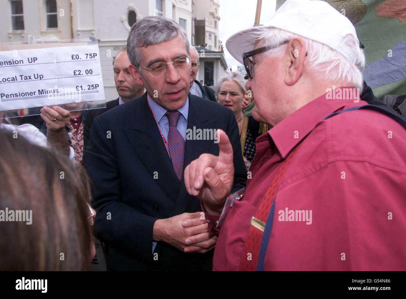 Labour conference Jack Straw Stock Photo