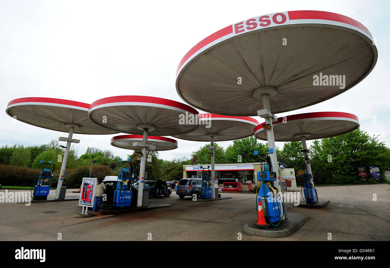 An Esso garage in Birstall, Leicester, which has been granted Grade II
