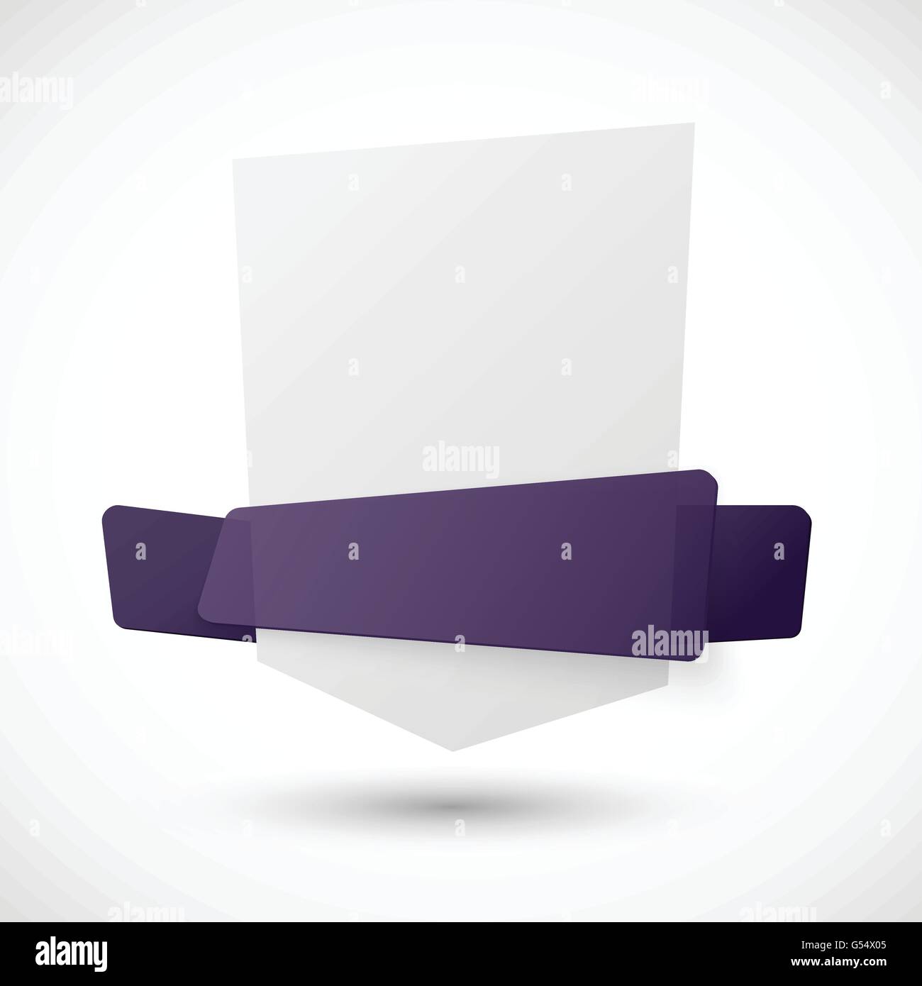White paper banner Stock Vector Image & Art - Alamy