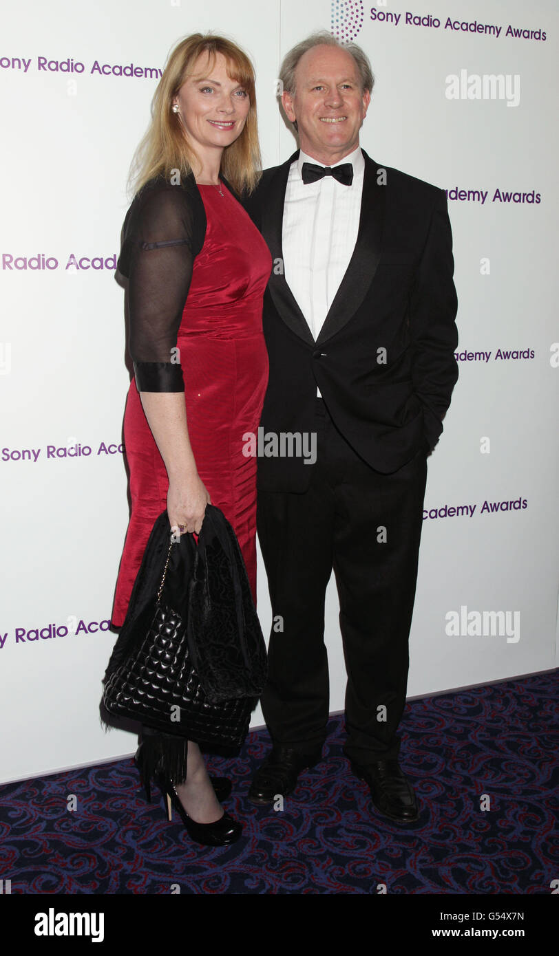 Peter Davison and wife Elizabeth Morton arriving for the Sony Radio Academy Awards, at the Grosvenor House hotel in central London. PRESS ASSOCIATION Photo. Picture date: Monday May 14, 2012. Photo credit should read: Yui Mok/PA Wire Stock Photo