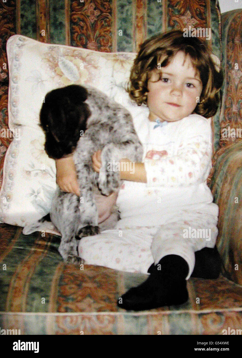Undated collect picture of two-year-old Daniella Hurst, whose body, is thought to have been found in woodland at Norton Disney, in the Swinderby area, south of Lincoln in her father's silver Ford Fiesta car. * Detectives were continuing to question the 33-year-old man about the death of a Daniella who had been missing. Stock Photo