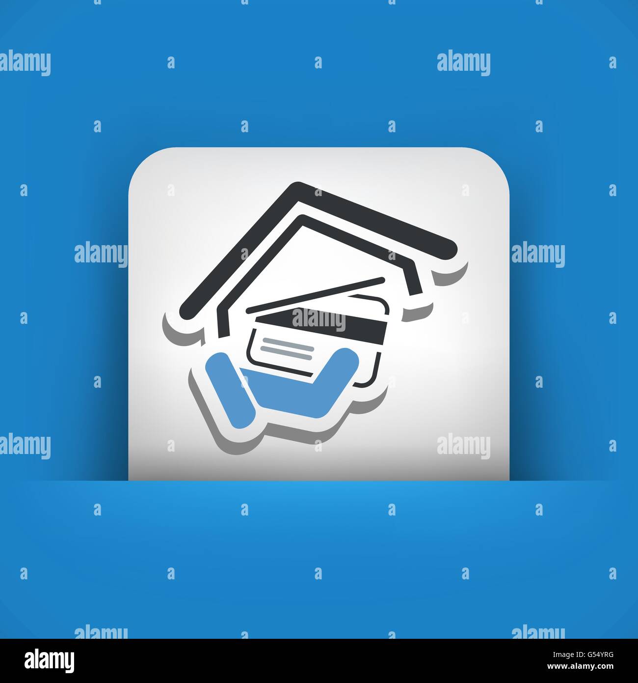 Credit card button Stock Vector Image & Art - Alamy