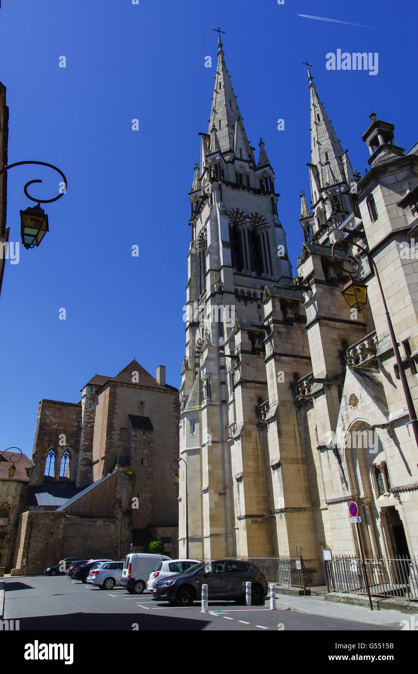 Europe, France, Moulins, cathédrale Notre-Dame de Moulins. département de l'Allier, Auvergne Stock Photo