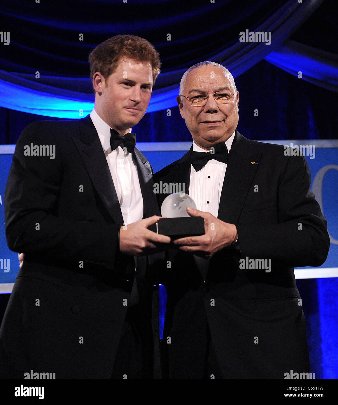 Prince Harry receives the Distinguished Humanitarian Leadership Award