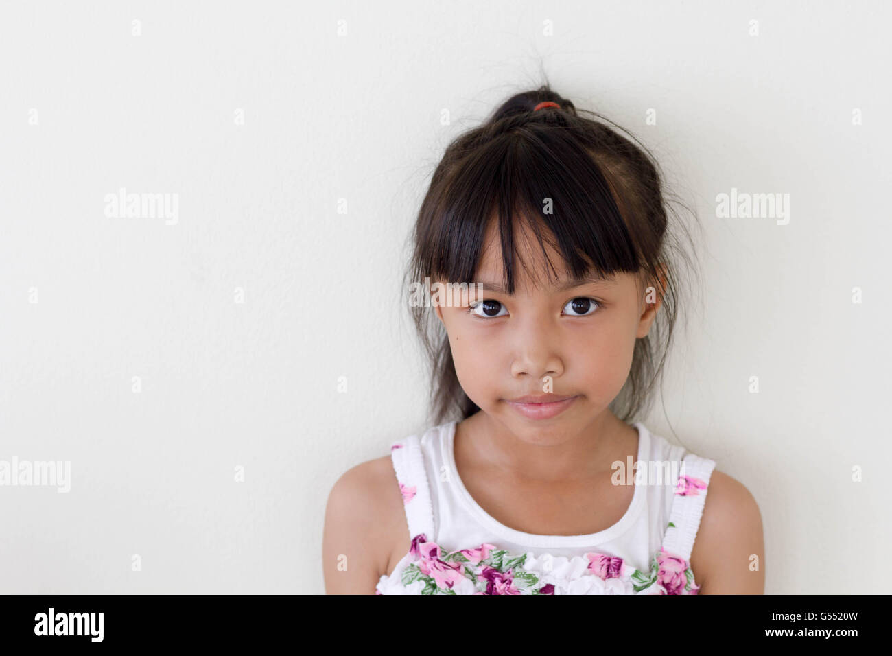 Asian girl kid - Close up Stock Photo - Alamy