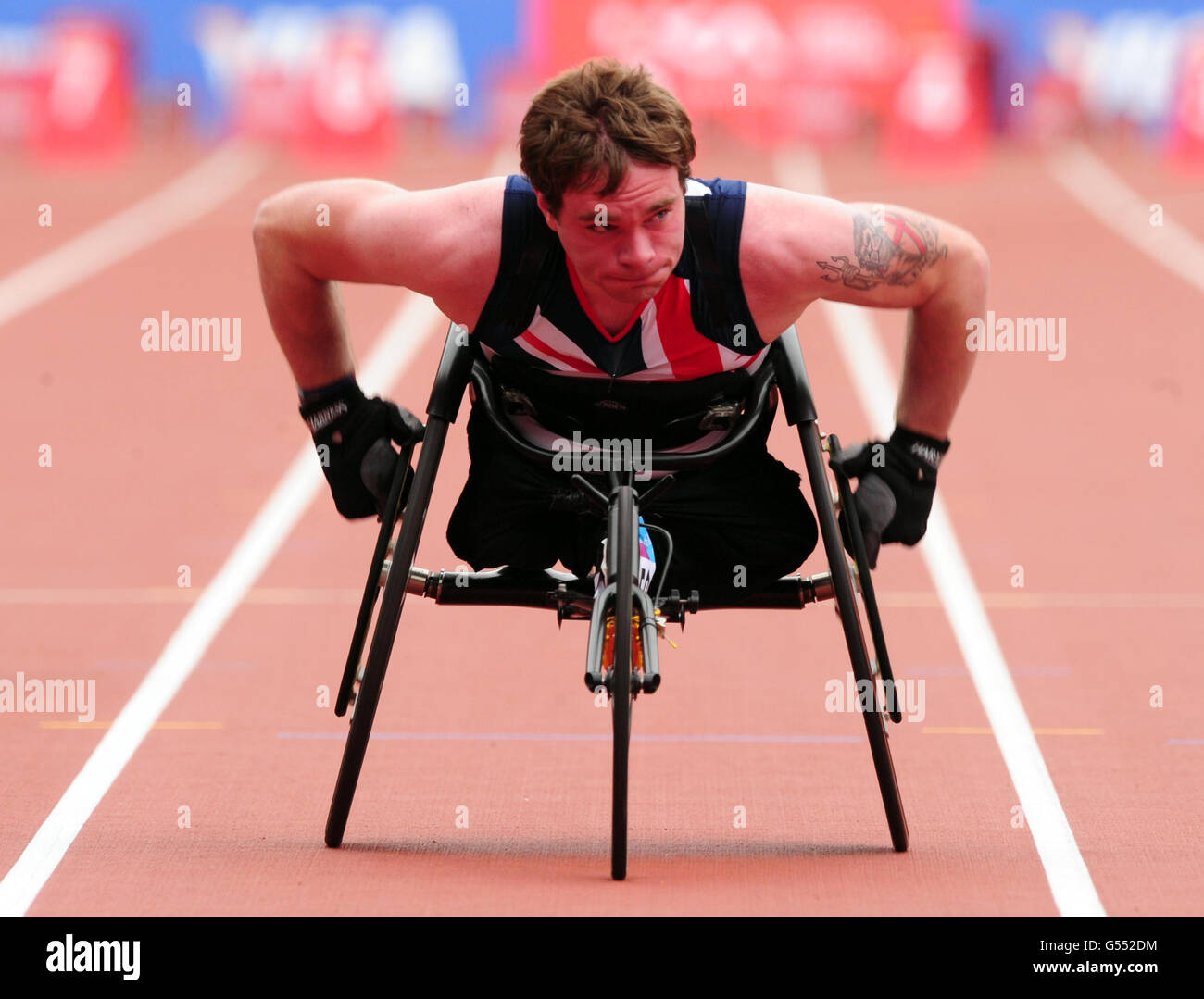 Paralympics - London Disability Grand Prix - Olympic Stadium Stock Photo
