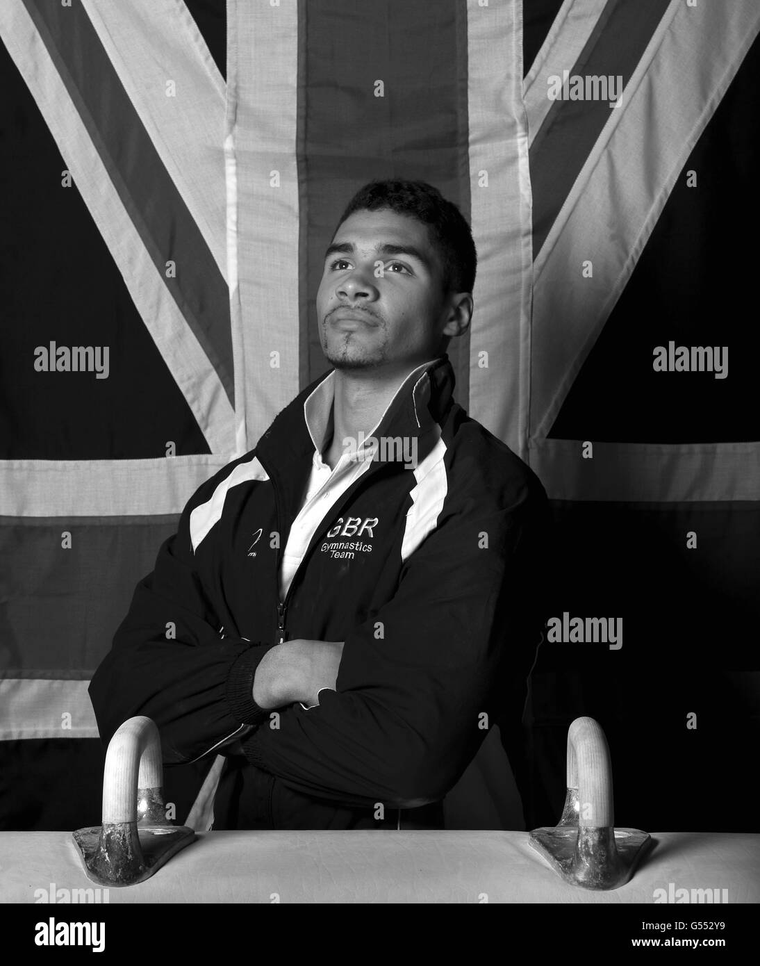 Great Britain's Louis Smith poses during a press day at the National Sports Centre at Lilleshall Stock Photo