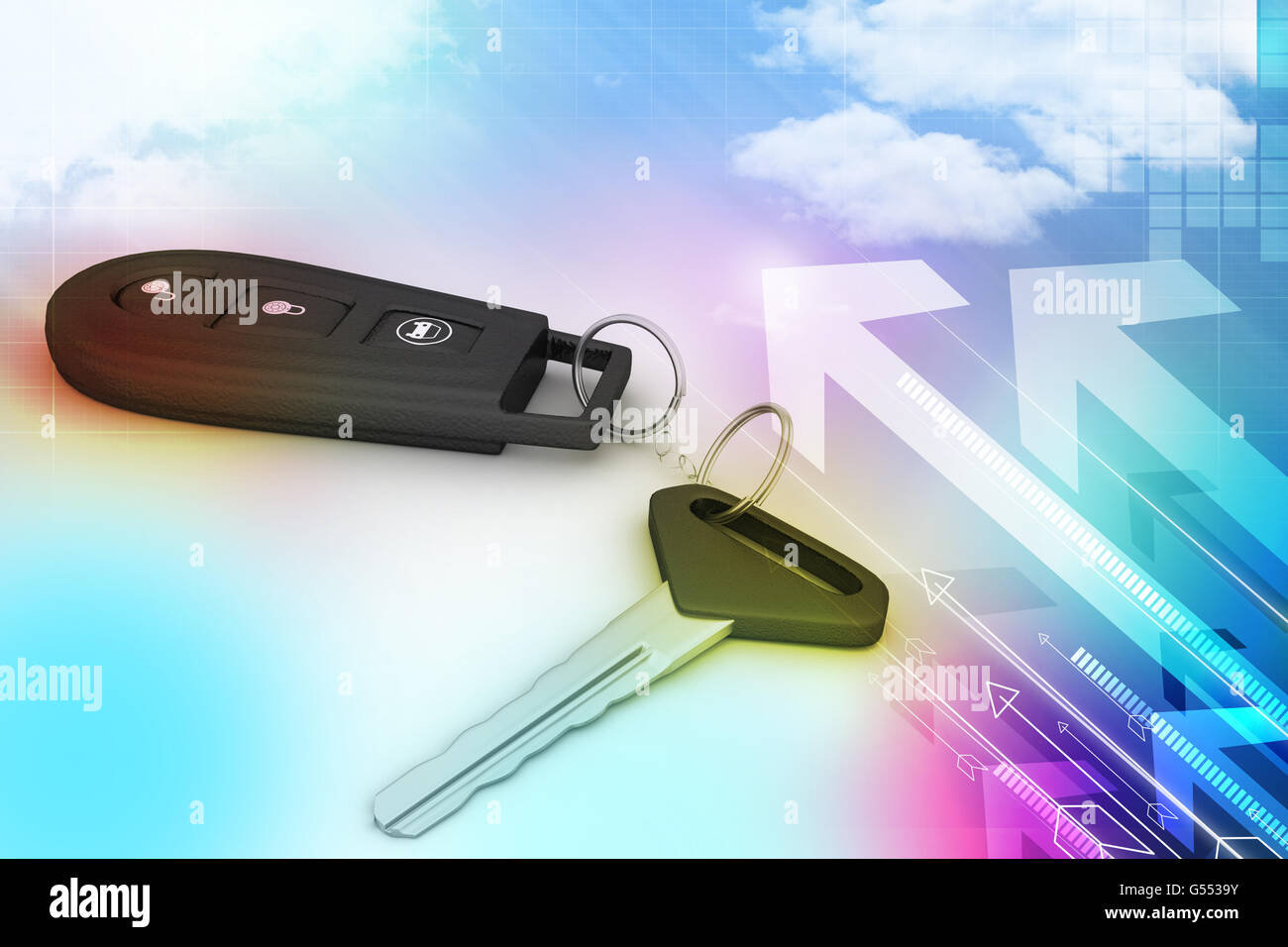 Security remote control for your car Stock Photo - Alamy