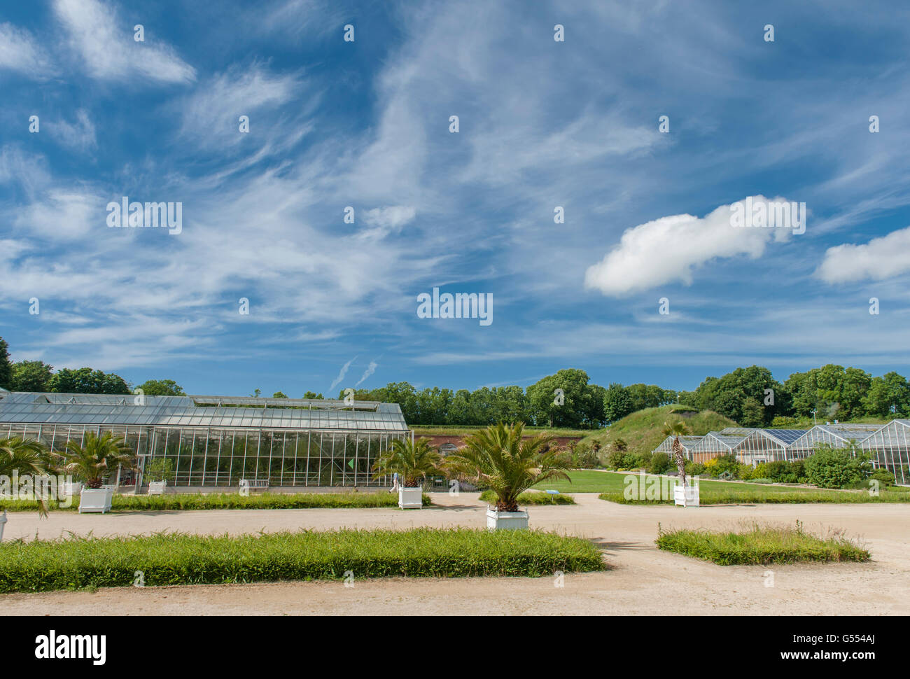 The Hanging Gardens (Jardins Suspendus) at Fort SainteAdresse, Le Havre, Normandy, france Stock
