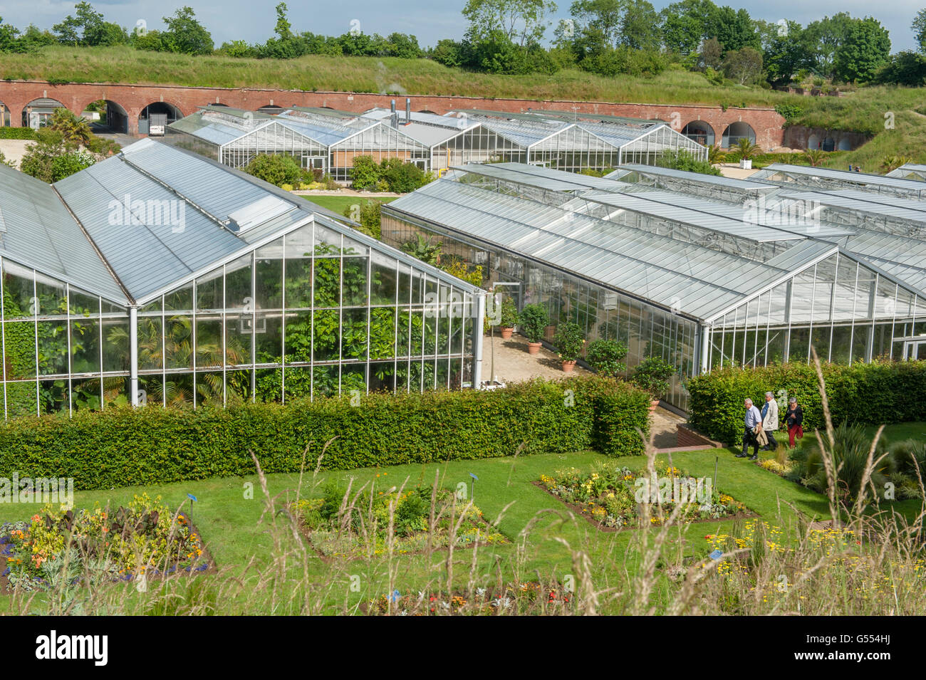 The Hanging Gardens (Jardins Suspendus) at Fort SainteAdresse, Le Havre, Normandy, france Stock