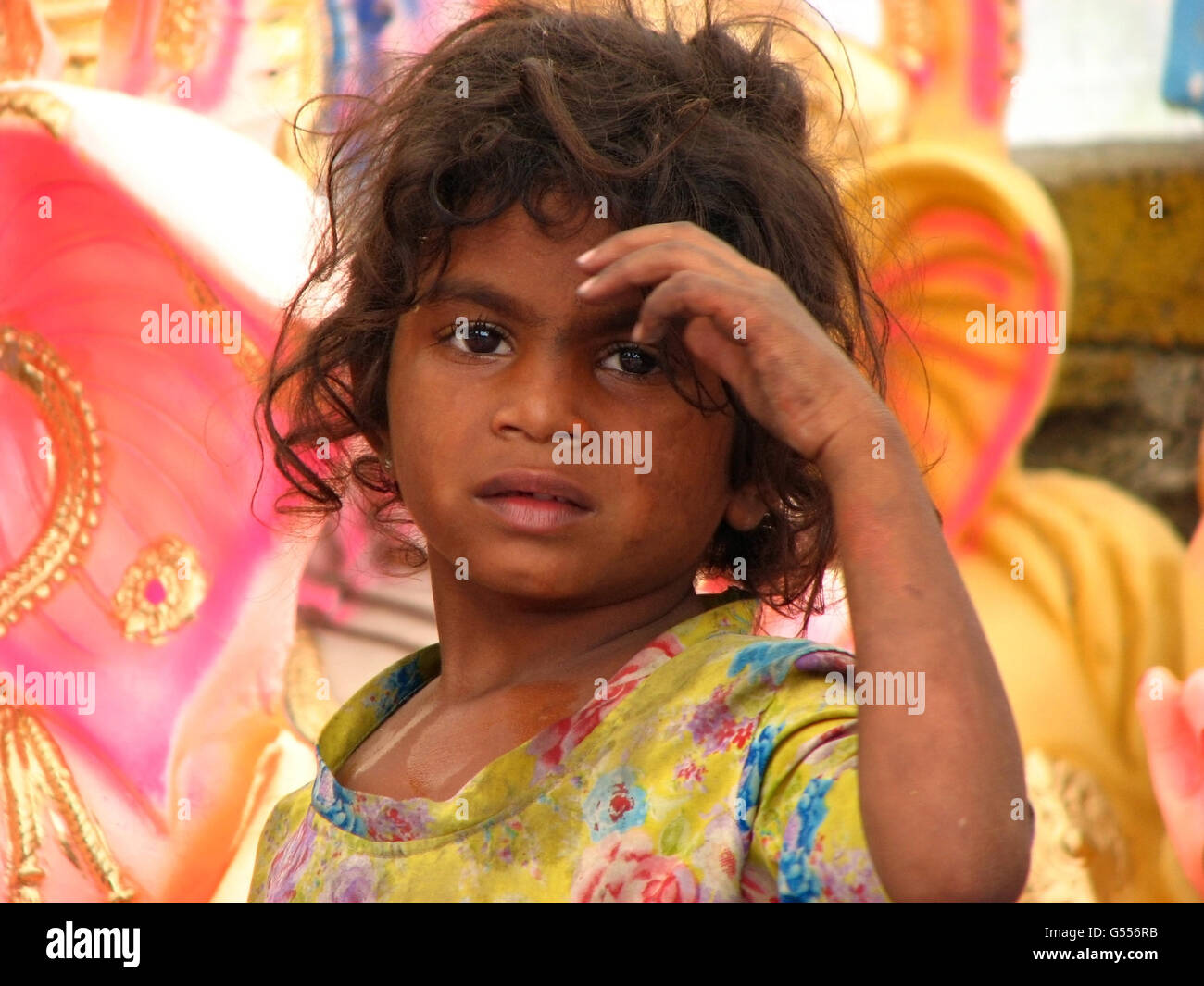 A poor Indian girl Stock Photo - Alamy