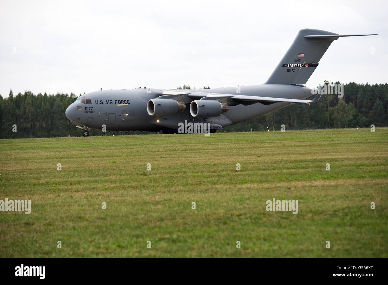 Lask, Poland. 26th September, 2015. C-17 Globemaster of US Air Force. ©Marcin Rozpedowski/Alamy Stock Photo Stock Photo