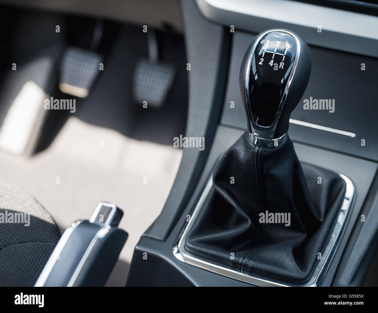 car shift lever Stock Photo Alamy