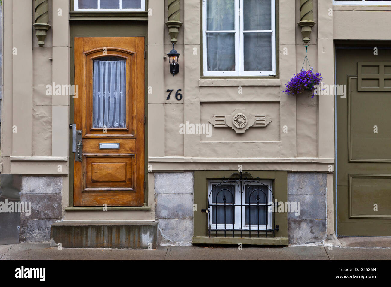 House Doors And Windows Old Town Quebec City Vieux